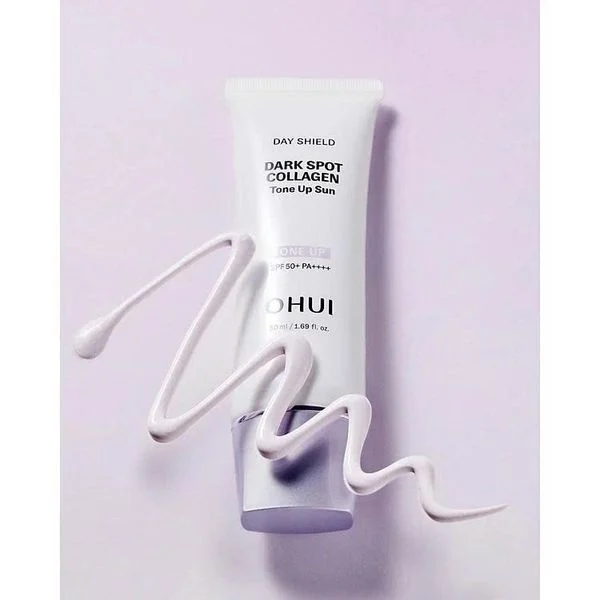 5 Kem Chống Nắng Cải Thiện Đốm Nâu Và Nâng Tone Ohui Day Shield Dark Spot Collagen Tone Up Sun