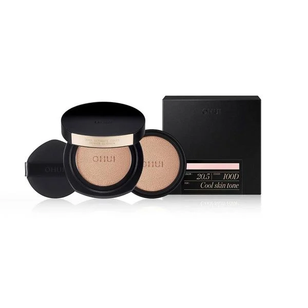 dinier Bộ phấn Nước Kiềm Dầu Ohui Ultimate Cover Denier Cushion